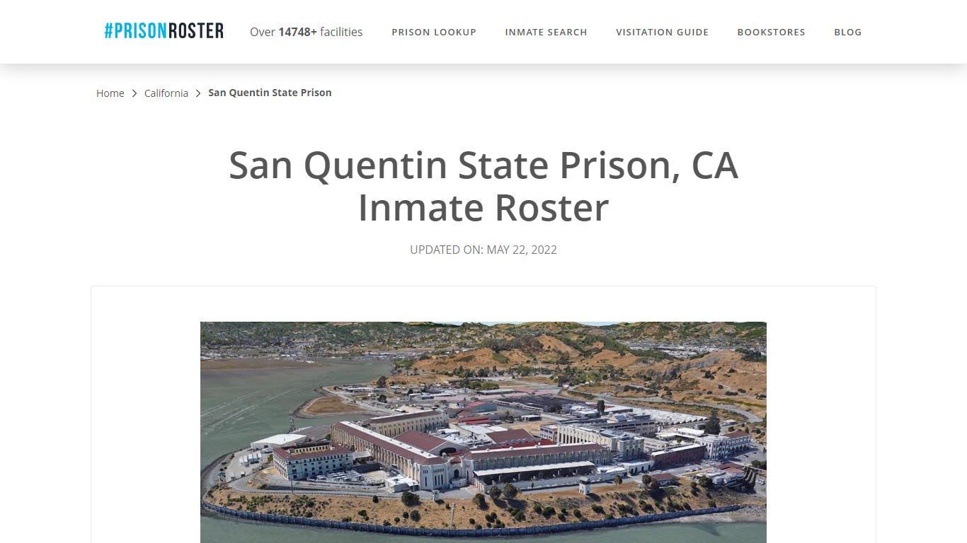 San Quentin State Prison, CA Inmate Roster